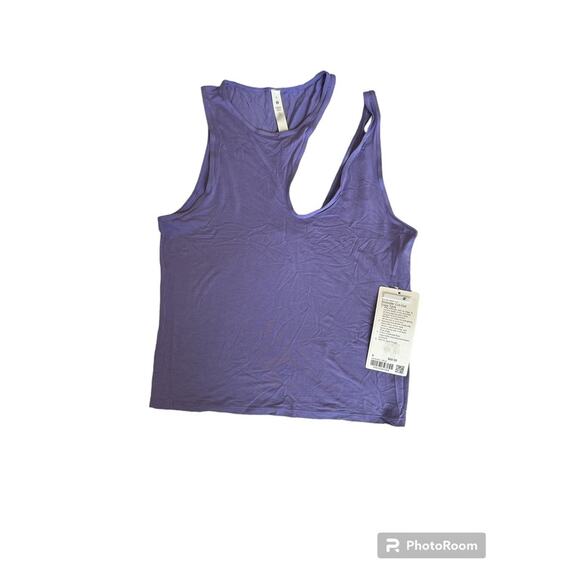 *NWT, Lululemon, Women, Shoulder Cut-Out Yoga Tank, Sz 8, Purple - Picture 3 of 6